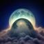 用户星织绘的头像，星空主题蓝紫色渐变图案